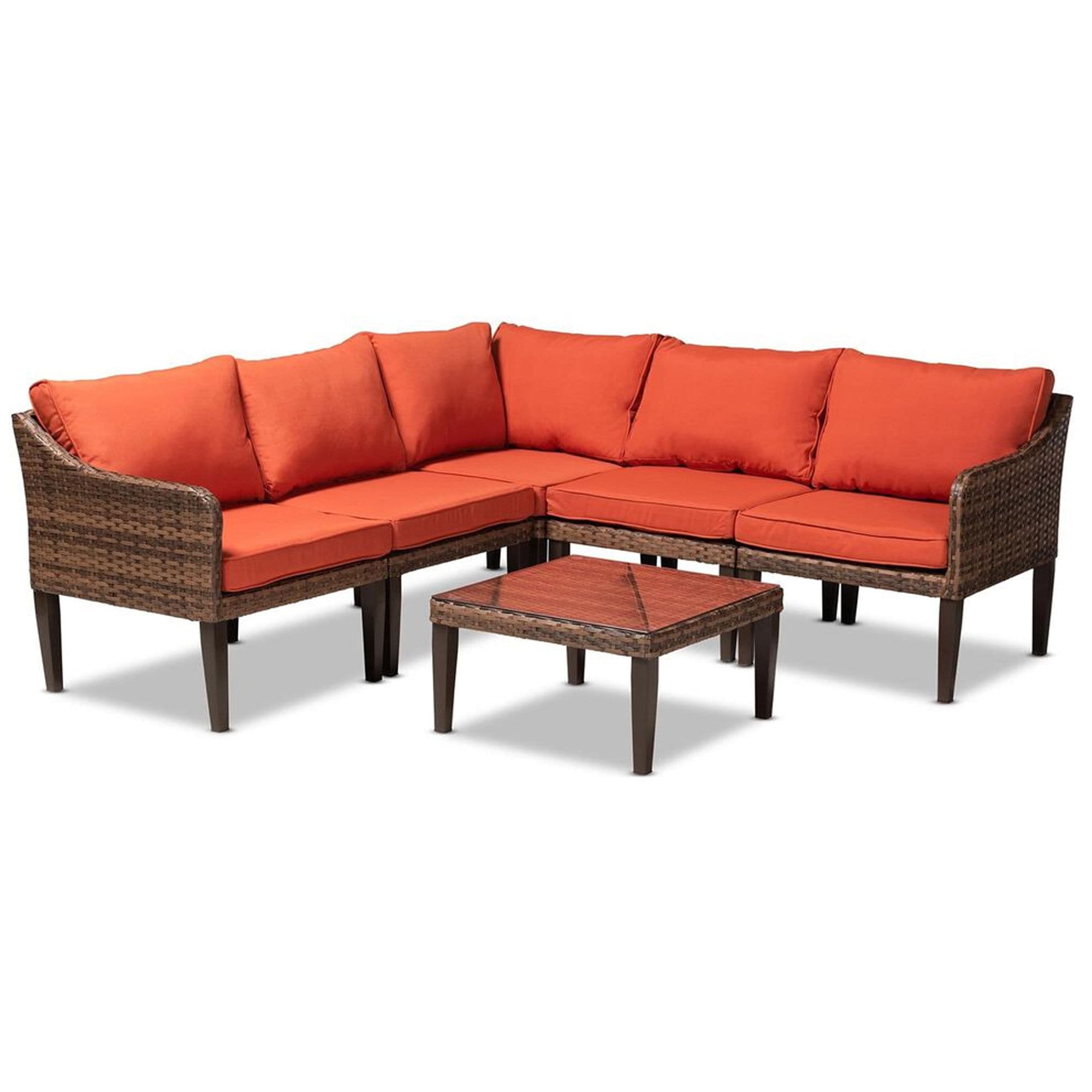 Crestwood resin wicker sectional sale sofa